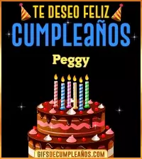 GIF Te deseo Feliz Cumpleaños Peggy